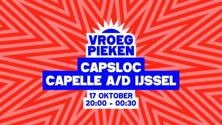 Vroeg Pieken // Capsloc // Capelle aan den IJssel — muziek in Capelle aan den IJssel