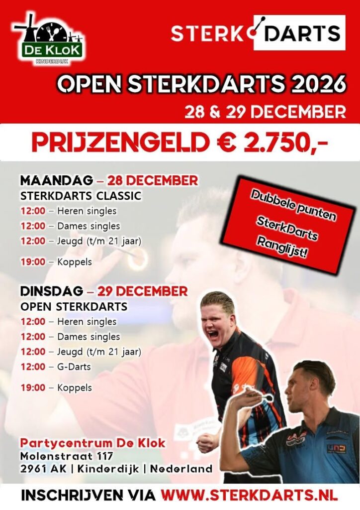 Open Sterkdarts 2026 in Capelle aan den IJssel