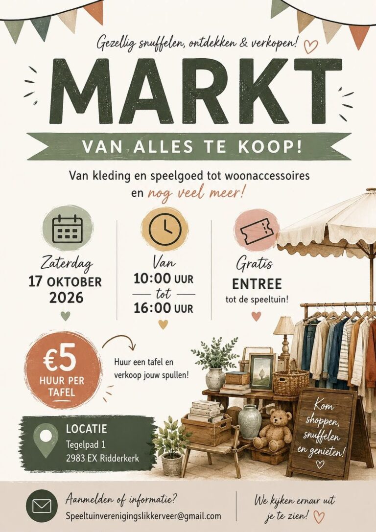 Herfst Rommelmarkt Speeltuin Slikkerveer